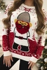 Christmas sweater with Santa Claus ecru