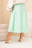 Women's flared viscose skirt mint