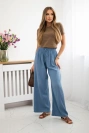 Muslin pants with a wide leg Denim