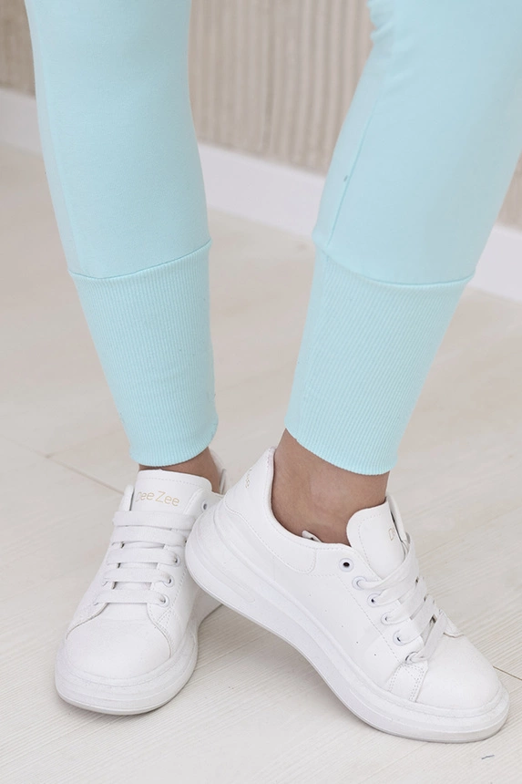 Set mit breiten Rippenbündchen mint