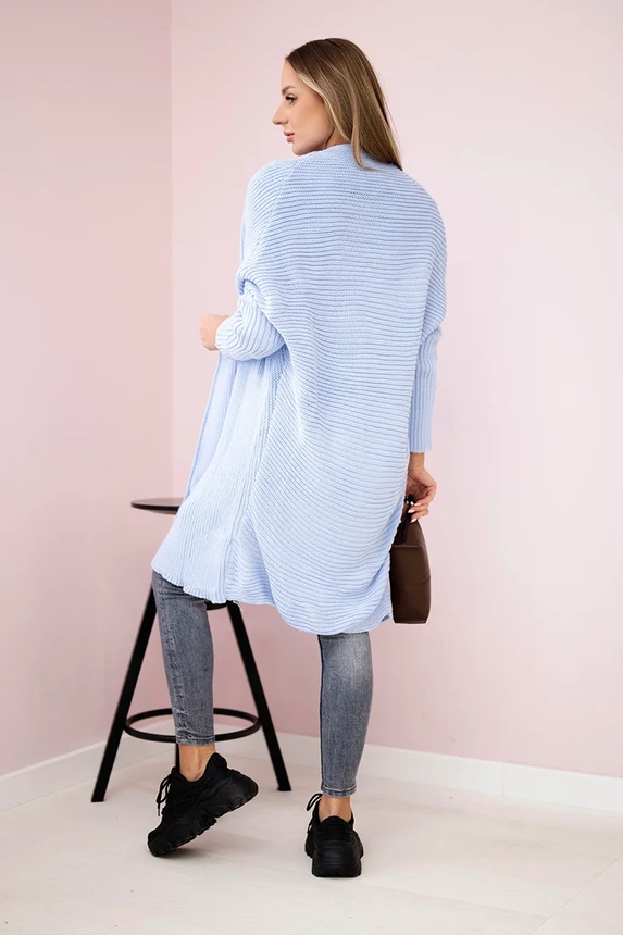 Pullover mit Fledermausärmeln blau