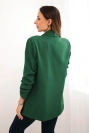 Elegantná bunda s chlopňami zelená