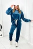 Velour set sweatshirt + pants nautical