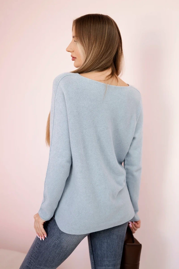 V-neck sweater grey