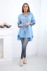 Cotton muslin shirt blue