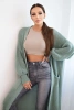Long cardigan light mint sweater