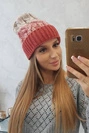 Moteriška kepurė Samara K346 red+beige