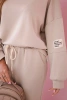 Viskose-Set Sweatshirt + Hose beige
