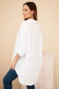 Cotton muslin shirt white