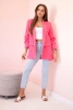 Elegant jacket with lapels pink