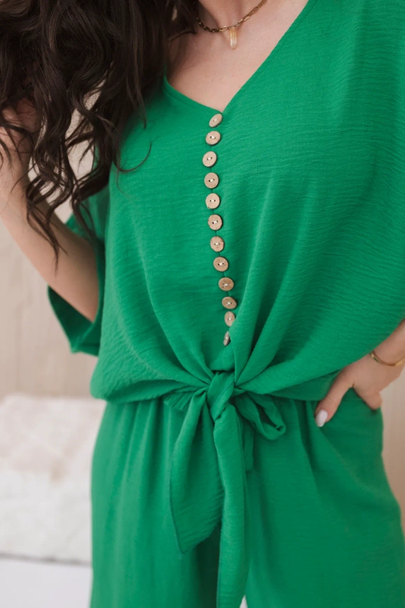 Set of blouses with pants green