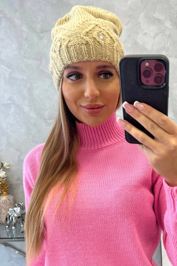 Ramona moteriška kepurė K383 beige