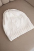 Cap with fleece Sylwia K244 white