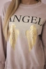 Cotton set Angel sweatshirt + pants powder pink