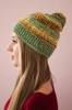 Cap with fleece Patrycja K254 green neon + green