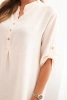 Blouse with a longer back light beige
