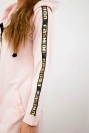 Sweatshirt with zip at the back powdered pink