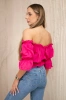 Paillettenbluse fuchsia