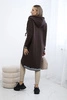 Zip-up hoodie brown