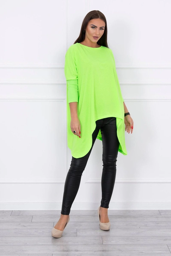 Blouse oversize green neon