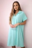 V-neck dress with collar mint
