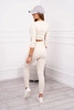 Ribbed set light beige
