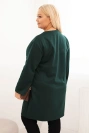 Dámská sukýnka Plus Size máslová s kapsou a 3/4 rukávem tmavě zelená