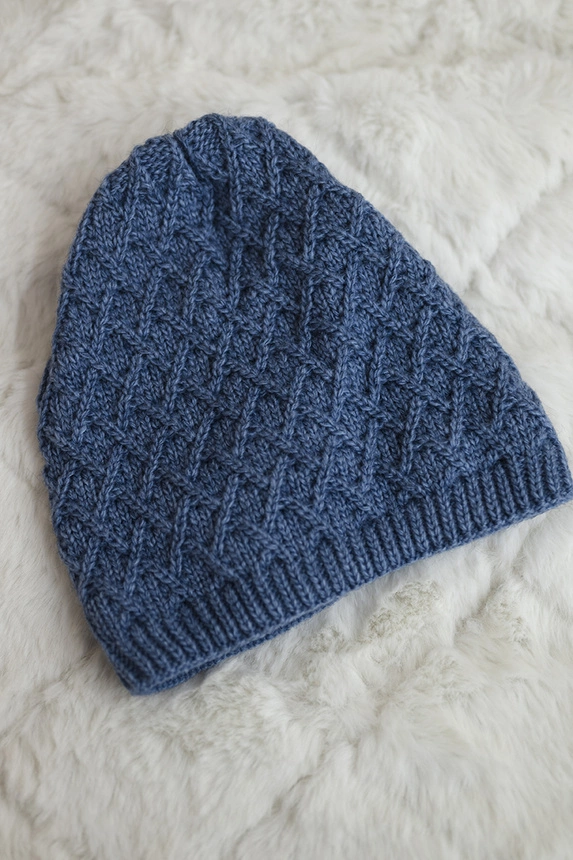 Čapica s fleece Kratka K204 džínsy