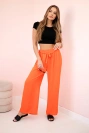 Hose mit breitem Bund dunkelorange