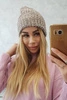 Moteriška kepurė "Delia" K260 tamsiai smėlio spalvos