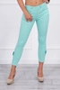 Colorful jeans with bow mint