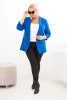 Women's Plus Size Unbuttoned Blazer with Lining XL/2XL cornflower blue