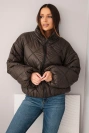 Damen Steppjacke mit weitem Ärmel braun