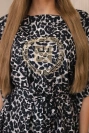Dress batwings Leopard gray