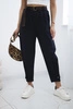 Punto trousers with leg closure navy blue