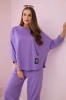 Комплект брюк из хлопка фиолетовый