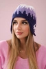 Women's cap Nikol K405 white+purple+dark purple