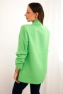 Elegante Jacke mit Revers grün neon