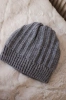 Cap with fleece Anna K238 dark gray