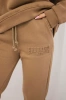 Insulated cotton set, sweatshirt + pants Brooklyn camel