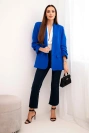 Klappenjacke elegant kornblumenblau