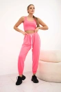 Souprava top+kalhoty růžová neonová