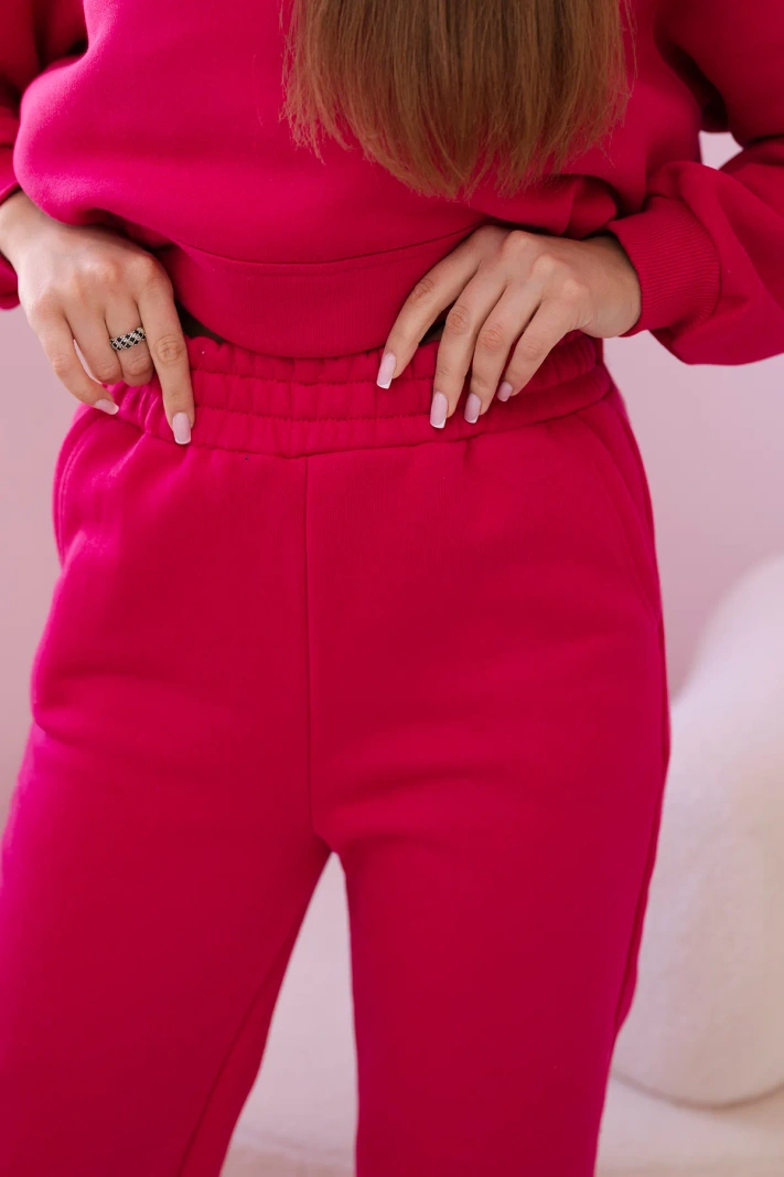 Printed cotton set fuchsia