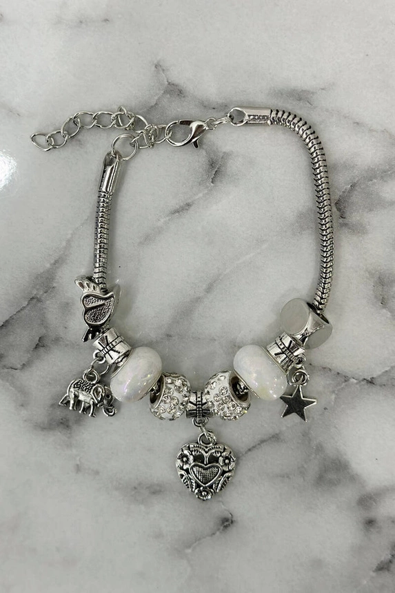 Armband SL433-49 weiß