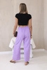 Hose mit weitem Bein violett