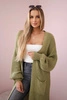 Sweater long cardigan light khaki