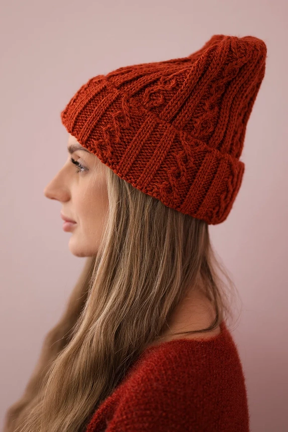 Cap with turn up Marzena K206 foxy