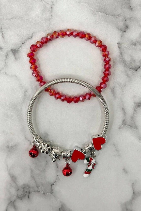 Christmas Bracelet SL433-77 Christmas cane