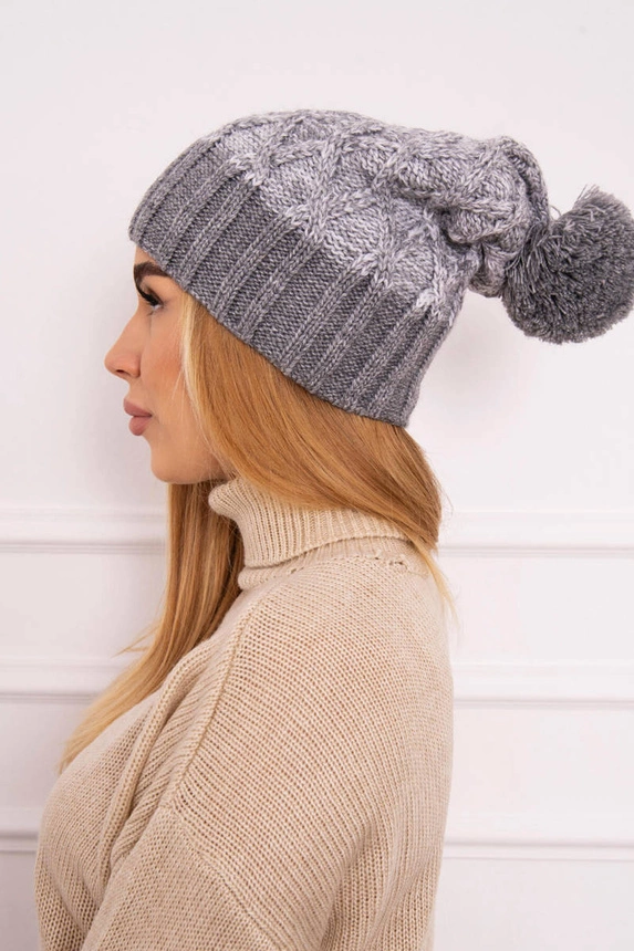 Milano fleecová čepice K203 grey melange+grey