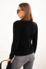 Women's alpaca sweater with turtleneck black
